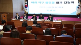 관세청 조사담당자들이 26일 서울세관에서 국내외 해외직구 플랫폼 담당자들과 간담회를 개최하고 있다2.jpg